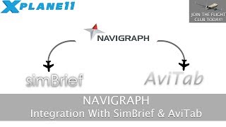 Navigraph  Integration with SimBrief and AviTab Tutorial [upl. by Karly895]