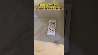 Kitchen wall and Switch board cleaning kitchencleaningvideos [upl. by Zippora]