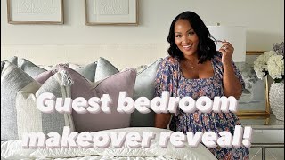 DIY Guest bedroom makeover reveal [upl. by Akeenat]