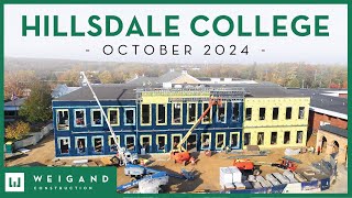 Hillsdale College  Construction Update Oct 2024 [upl. by Iramaj]