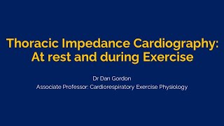 Thoracic Impedance Cardiography At rest and during exercise [upl. by Kaila]