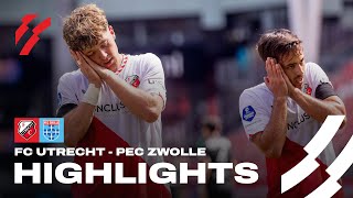 FC Utrecht begint seizoen met DRIEPUNTER tegen PEC Zwolle 👏  HIGHLIGHTS [upl. by Amling]