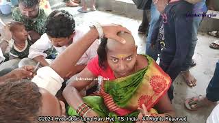 Bobbed Hair Women Tonsure  Hyderabad Long Hair [upl. by Newnorb27]