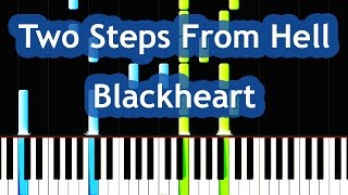 Two Steps From Hell  Blackheart SkyWorld Piano Tutorial [upl. by Adnalue]