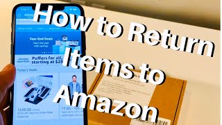 How to Return Items to Amazon Easy [upl. by Nahtam]