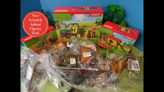 Scheich New Animal Figures amp Sets Haul Farm World Forest Wild amp Dinosaur Animal Figures amp Diorama [upl. by Aitret]