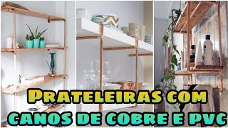 💡PRATELEIRAS FEITA COM CANOS PVC E COBRE  AS MELHORES IDÉIAS [upl. by Afira]