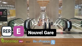 RER E  Visite de la nouvelle Gare du Prolongement du RER E [upl. by Rhu388]