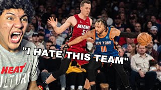 HEAT FAN RAGES New York Knicks Vs Miami Heat Reaction  FULL GAME HIGHLIGHTS [upl. by Madelyn]