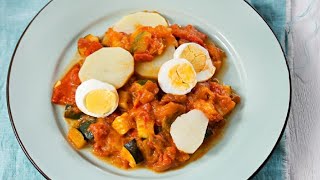 Recetas Thermomix ® TM31  Pisto con Patatas y Huevos [upl. by Ettie319]