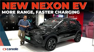 Tata Nexon EV Red Dark Edition Walkaround  Many New Features [upl. by Aamsa]