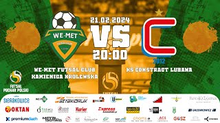 WeMet Futsal Club vs KS Constract Lubawa 18 Pucharu Polski w Futsalu [upl. by Maillij]