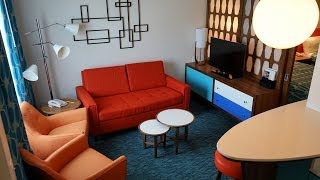 Universals Cabana Bay Beach Resort Family Suites at Universal Orlando Resort [upl. by Aeslek]