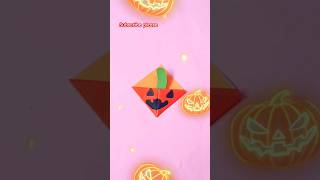 DIY Pumpkin Ghost Paper Bookmark 🎃👻  Easy Halloween Craft short ytshorts bookmarks diy [upl. by Didier429]