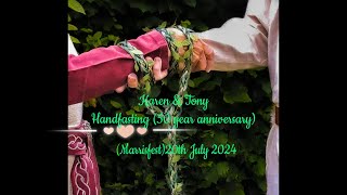 Handfasting 50th Wedding Anniversary [upl. by Hayarahs344]