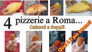 4 Assaggi Imperdibili Supplì e Calzoni in 4 Pizzerie di Roma NordOvest [upl. by Oiramat]