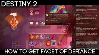 How To Get the Facet of Defiance  Prismatic Fragments  DESTINY 2 [upl. by Petronilla]