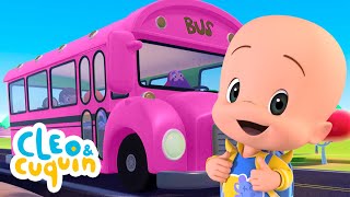 As rodas do ônibus rosa  Música infantil de Cleo e Cuquin em português  Família Telerín [upl. by Vories]