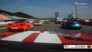 Race Onboard Mix DMV TCC 2013 Hockenheimring Porsche GT3 R Ferrari BMW Alpina Mercedes SLS AMG GT3 [upl. by Inaffit749]