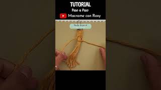 👆 TUTORIAL🔑DIY LLAVERO de MACRAME paso a paso para PRINCIPIANTES [upl. by Ailerua]