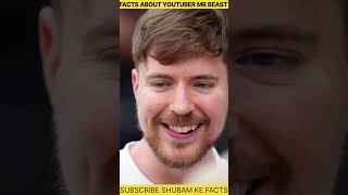 Some facts about Youtuber Mr Beast shortsfeed videotrendingshorts mrbeastshorts mrbeast [upl. by Eiramannod]