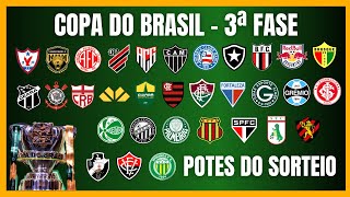 COPA DO BRASIL  POTES DO SORTEIO DA 3ª FASE [upl. by Alexis]