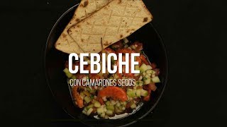 Cebiche con camarones secos  RECETA RÁPIDA Y FÁCIL [upl. by Rolland927]