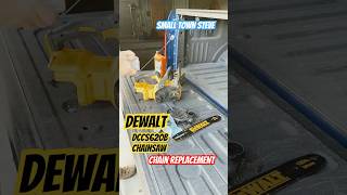 Dewalt Chainsaw Chain Replacement SmallTownSteve diy tools dewalt chainsaw fix [upl. by Ignacio35]