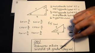 Trigonometri 1 Grunderna [upl. by Guillema740]