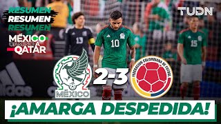 Resumen y goles  México 23 Colombia  Amistoso Internacional 2022  TUDN [upl. by Anilam]