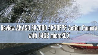 Review AKASO EK7000 4K30FPS Action Camera with 64GB microSDXC Memory Card  20MP Ultra HD Underwater [upl. by Kassia]