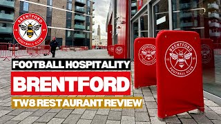 Brentford FC hospitality review  TW8 Restaurant  The Padded Seat [upl. by Indyc]