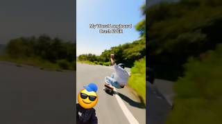 😱 longboard skateboarding crash longboarder [upl. by Anis132]