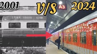 Happy Birthday Rajdhani Express Clip Of 2001 Rajdhani VS 2024 Rajdhani [upl. by Fitz]