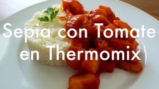 Sepia con tomate en Thermomix  Recetas de cocina ✅ [upl. by Hills]