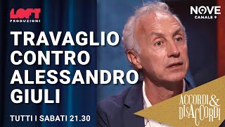 Travaglio contro Alessandro Giuli [upl. by Ecinrev]