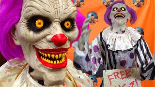 HUGZ THE CLOWN UNBOXING AND SETUP SPIRIT HALLOWEEN ANIMATRONIC [upl. by Tine378]