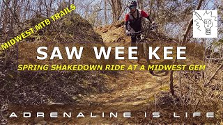 Midwest Mountain Biking Trails  Saw Wee Kee  Xtrada 6 Shakedown Ride on Natures Roller Coaster [upl. by Charleton53]