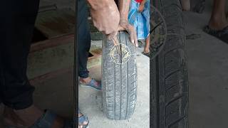 tubeless tyre repaircar tyre shortstubeless [upl. by Aeila202]