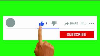 Subscribe amp like green screen  Chroma key  No copyright green screen [upl. by Romanas]