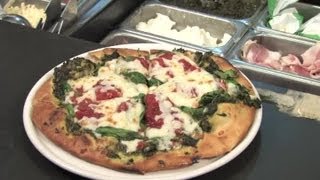 Spinach amp Mozzarella Pizza  Healthy amp Savory Recipes [upl. by Nosro939]