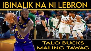 Ibinalik ni LEBRON ang kanyang ICONIC na CELEBRATION  Maling CALL ng mga REFS nagpaTALO sa BUCKS [upl. by Bernete]