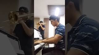 LEBEDEV  Concerto in One Movement for Bass Trombone and Piano  practicing  JM  PIANIST [upl. by Truc]