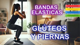 Entrenamiento Completo de Glúteos y Piernas con Bandas Elásticas Rutina en Casa con Música [upl. by Tadeo]