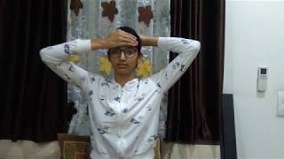 Reiki hand position for self healing [upl. by Anillehs]