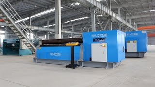 3 Roller Rolling Machine W1112x3000  3 roller bending machine from KRRASS [upl. by Klingel815]