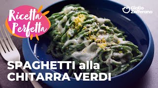 💚 SPAGHETTI alla CHITARRA VERDI con CACIO e PEPE  CREMOSI e SAPORITI🤤🌿🍝 [upl. by Andonis]