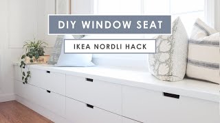 DIY Window Seat with Ikea Nordli Hack [upl. by Aken861]