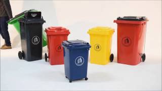 Wheelie Bins with Optional Lids [upl. by Nailuj]