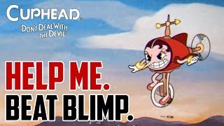 Cuphead  How to Beat Unicycling Blimp Boss Hilda Berg [upl. by Dasha526]